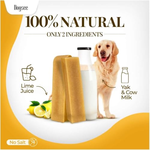 Dogsee Original Himalayan Yak Cheese Dog Chews (Small - 5 Bars) Yak Chews for Small Dogs .100% Natural, 60% Protein, Dog Treats for Small Breed Dog Chews - size: Small (Pack of 5)