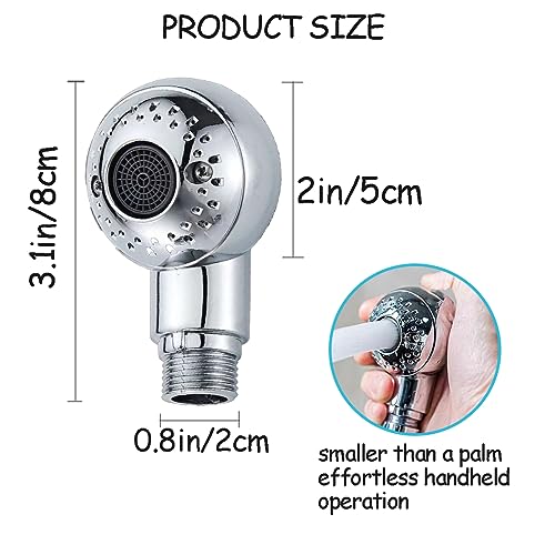 MANON ROSA Dog Shower Attachment - High-Pressure 2-Mode Handheld Sprayer with Universal Hose Interface for Small Medium Large Pets: Puppies Cats Kittens- Ideal for Bathing Massaging Grooming