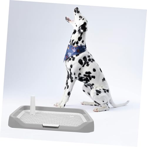 UKCOCO Splashproof Dog Potty Tray Indoor Durable Dog Toilet Easy Clean Multifunctional Pee and Poop Holder for Puppy Training and Housebreaking