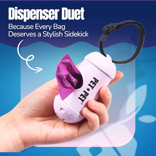 PET N PET Poop Bags for Dogs, 288 Count Lavender Scented Dog Waste Bags with Leash Dispenser, USDA Certified 38% Plant Based & 62% PE Dogs Waste Bag - size: 1 Count (Pack of 288)