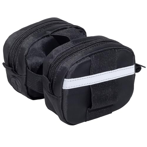 Gracie To The Rescue Leash Bag, compatible with flexi retractable leash, Treat and Poo Bag Holder for leash, Waste Bag Holder (Black) - color: Black