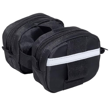 Gracie To The Rescue Leash Bag, compatible with flexi retractable leash, Treat and Poo Bag Holder for leash, Waste Bag Holder (Black) - color: Black