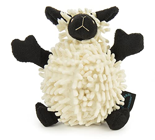 goDog Fuzzy Wuzzy Lamb Squeaky Plush Dog Toy, Chew Guard Technology - Assorted, Small - size: Small, style: Fuzzy Wuzzy Lamb