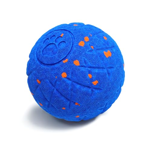 SCHITEC Interactive Dog Toy Ball - Automatic Bouncing, Rolling & Vibrating Motorized Ball for Medium Large Dogs, Rechargeable Self-Moving Electronic Pet Toy for Boredom & Indoor Chase(Blue) - color: Blue