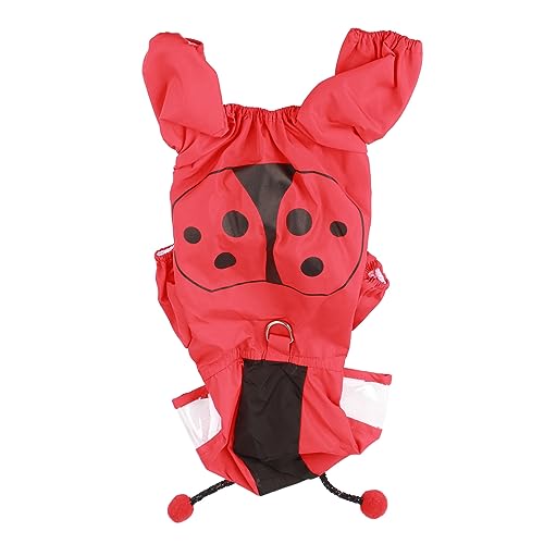 Pilipane Dog Raincoat Reflective Lightweight Double Layer Breathable Dog Rain Jacket for Daily Walking Running Outdoor Activities Polyester Material (S) - size: Small, style: S