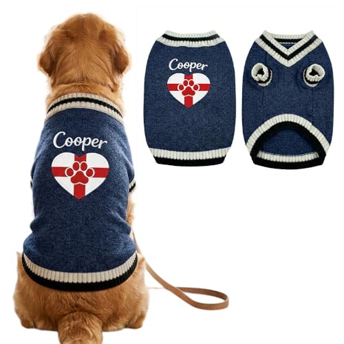 Custom Embroidered Flag Dog Sweater, Personalized Knit Pet Clothes, City with Name Graphic Pullover Apparel, Winter Warm Soft Puppy Cats, Gift for Pet Lovers Gift#5 - color: Gift#5