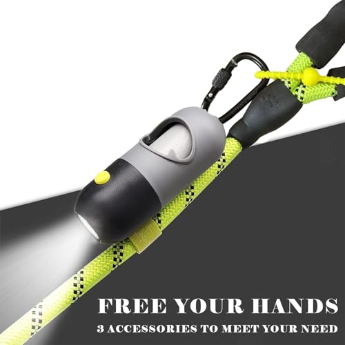 Dog Poop Bag Holder with LED Flashlight for Night Walks,Silicone Tether &Dachshund Pattern Clip for Used Bags, Hands-Free Metal Leash Carabiner, 15 Scented Waste Bags (Gray) - color: Gray