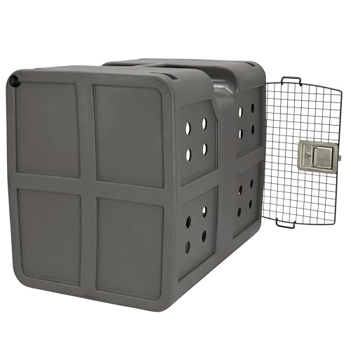 dakota283 Medium Kennel -Frame Door- Dark Granite - color: Dark Granite, size: Medium
