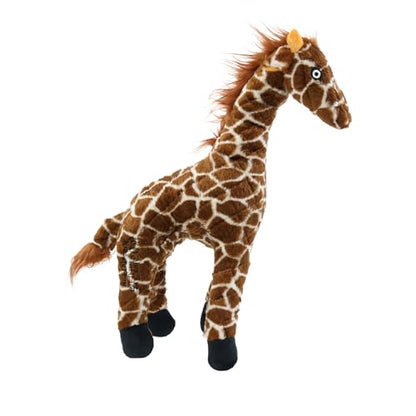 MIGHTY- Safari Giraffe - Squeaker-Multiple Layers. Made Durable, Strong & Tough. Interactive Play Dog Toy (Tug, Toss & Fetch). Machine Washable & Floats | Ultra Durable Plush Toy with Multiple Layers & Reinforced Seams , Washable and Floats , Mighty® Cons