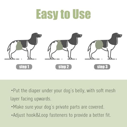 Wegreeco Washable Male Dog Diapers (Pack of 3) - Washable Male Dog Belly Wrap (X-Small) - color: Black, Gray, Coffee, size: X-Small (Pack of 3)