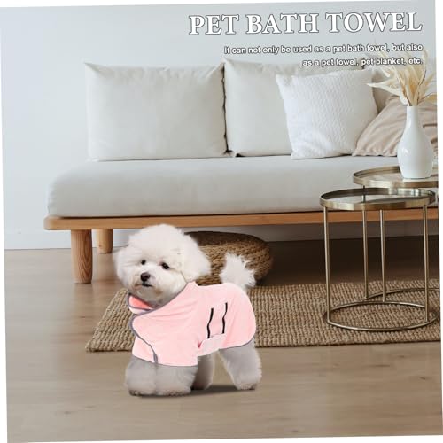 VICASKY Super Absorbent Quick Drying Dog Bathrobe Towel Fast Dry PET Towel for Dogs Cats Comfortable Microfiber Robe for Bathing and Swimming