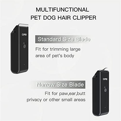 2-in-1 Professional Dog Grooming Kit - Low Noise, Waterproof, USB Rechargeable, and Safe Ceramic Blade - Gift for Dogs and Cats (Black) - color: Map005-black