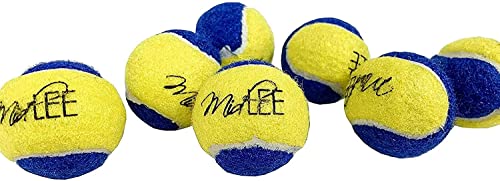 Midlee X-Small Dog Tennis Balls, 1.5", Blue/Yellow, Pack of 12 | Puppy Tiny Mini Play