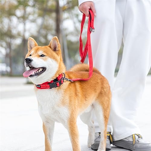 EXCELLENT ELITE SPANKER Reflective Dog Collar Classic Soft Padded Breathable Nylon Adjustable Pet Collar with Quick Release Buckle for Boy Girl Male Female Small Medium Large Dogs Training(Purple-S) - color: Purple, size: S
