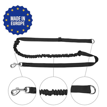 Dingo Hands Free Leash and Belt for Walking and Running with Dog, Bungee Training Leash, o-Ring Z30004