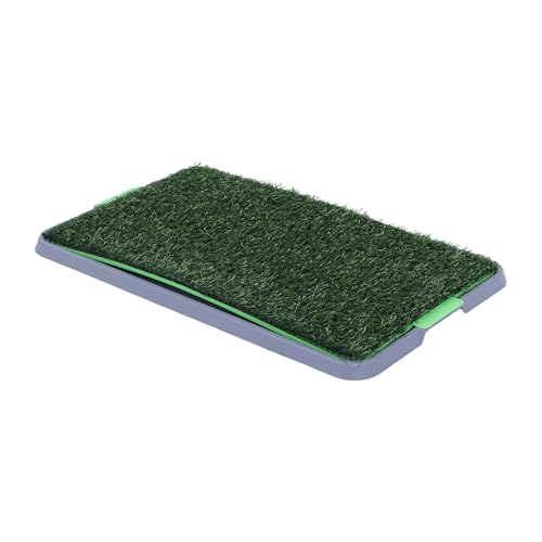 GLOGLOW Large Reusable Dog Pee Pad 3 Layer Artificial Grass Potty Trainer, Washable Indoor Puppy Training Mat with Tray for Apartment Balcony (68x42.5cm/26.8x16.5in 1PCS)