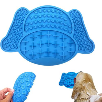 VALUEPET | Dog Lick Mat - Silicone Lick Mat for Anxiety Relief- Slow Feeder Licking Pad for Butter, Yogurt, & Peanut - Suitable for Dog Training, Boredom Reducer, Bathing & Grooming- DOG | 6.6 Inch