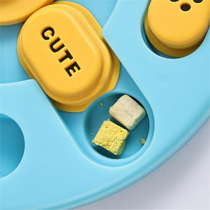 Sliding Modulel Intelligence Feeding Toy Interactively Slow Feeders Puzzles Bowl for Mental Enrichment And Training