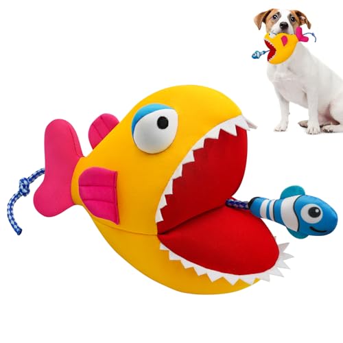 Rope Dog Toys, Floating Dog Toys with Rope for Indoor or Outward Play, Fish Interactive Dog Gifts for Small and Medium Dogs - style: G-Big Fish
