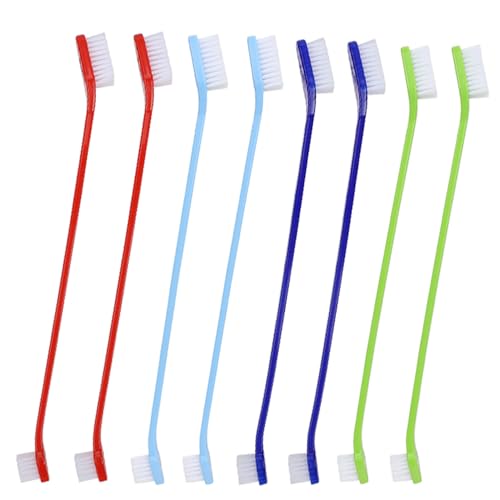 YMCCOOL Dog Toothbrush Set of 8 – Dual Headed Dental Hygiene Brushes for Small to Large Dogs, Easy Teeth Cleaning & Dental Care,Dog Tooth Brushes for Small to Large Dogs, Cats, and Most Pets