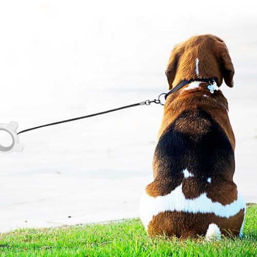 Kisangel Retractable Dog Leash 3 Meter Extendable Nylon Towing Rope with Anti-Slip Handle One-Hand Brake for Small and Medium Dogs Portable Automatic Pet Leash for Outdoor Walking