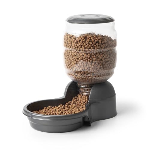 Petmate® Replendish® Automatic Dog Feeder Gravity Pet Treat Dispenser with Microban Antimicrobial Protection, Wide Mouth Bowl, 100% BPA Free - 5 lb - size: Medium