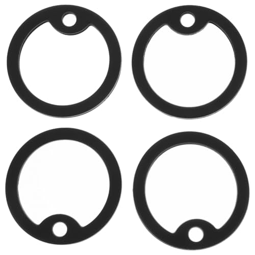 Hemoton Dog Tag Silencers 4 Pack Silicone Covers for Military Pet Tags Noise Reduction Protector with Edge Bumper Fits Standard Id Tags 1.53X1.53X0.15In for Outdoor and Service Dogs