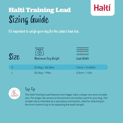 Halti No Pull Harness Size Medium & Halti Training Leash Size Large, Black Combination Pack - Stop Your Dog Pulling on the Leash. Adjustable, Lightweight and Easy to Use. Suitable for Medium Dogs - size: Medium