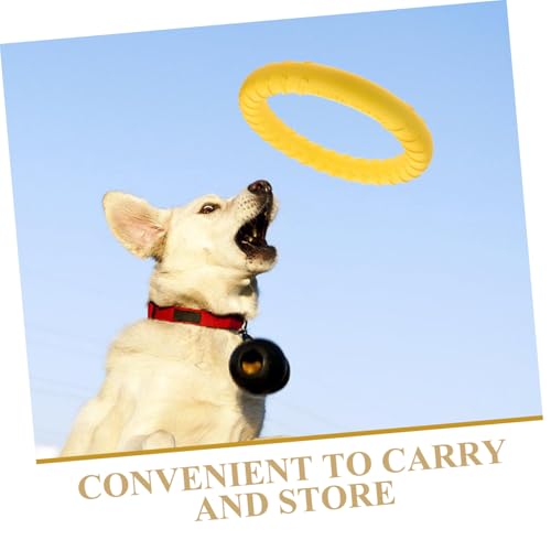Yardwe Durable Dog Chew Bouncy Molar Ring for Sized Dogs Interactive Teething Accessory for Active Play and Training Pet Biting