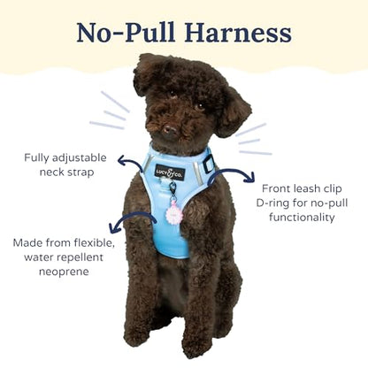 Lucy & Co. The Denim No-Pull Dog Harness - Size X-Large - Vest to Stop Pulling & Walk Easy - Comfortable Leash Training Product w/Adjustable Chest & Neck Straps - color: The Denim No-Pull Harness, size: X-Large