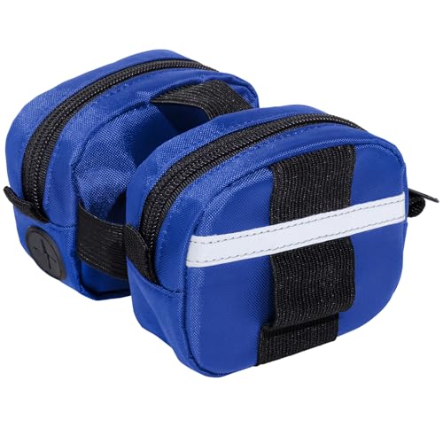 Gracie To The Rescue Leash Bag, Compatible with flexi retractable leash, treat and poop Bag Holder for leash, Waste Bag Holder (Blue) - color: Blue