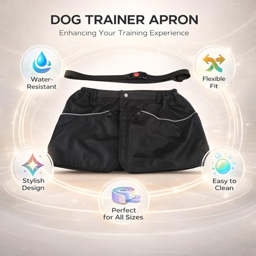 Dog Trainer Apron Shorts, Waterproof Polyester, Large Capacity Pockets - Scratch Protection, Durable Fabric, Ideal for Training Activity and Outdoor Use