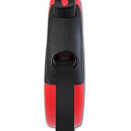 Alcott Kong Terrain Retractable Dog Leash, Large, Red, 16' Long - color: Red, size: Large 16'