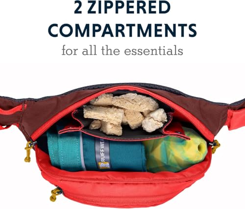 Ruffwear, Home Trail Hip Pack, Dog Walking Fanny Pack Crossbody with Adjustable Belt, Treat Pouch, Poop Bag Holder, Phone Pocket, Hands-Free for Training, Hiking, Running, Travel, Red Sumac - color: Red Sumac