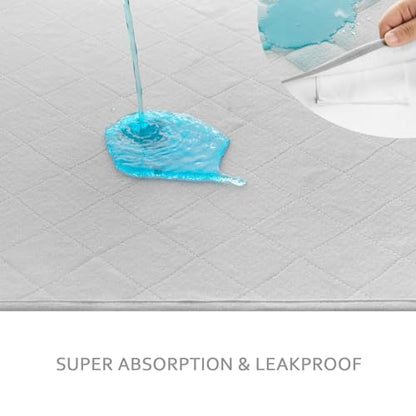Waterproof Dog Crate Mat with Rope 2 Pack (24’’X18’’), Washable Pee Pads for Dogs, Non-Slip Training Pads for Dogs, Fits 24 Inch Dog Crate - size: Small 24"X18"