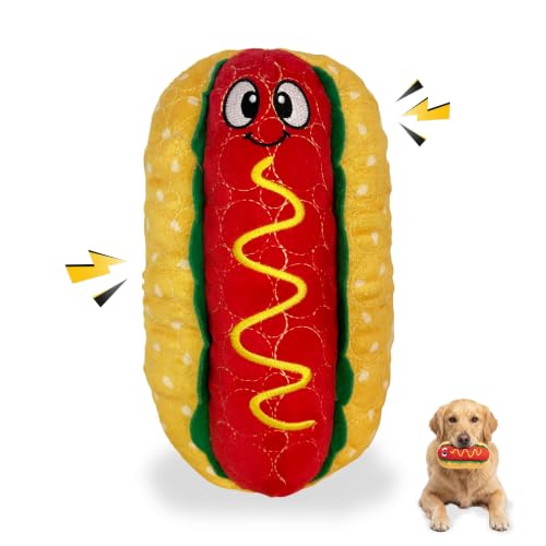 Bite Force - Durable & Strong Dog Toy Wieny Wiggle with Squeaker, Kevlar-Reinforced Seams for Aggressive chewers- red. - color: Regular - Wieny Wiggle