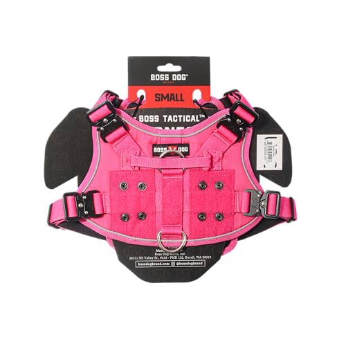 Boss Dog Tactical Harness, Hot Pink, Small - color: Hot Pink, size: Small
