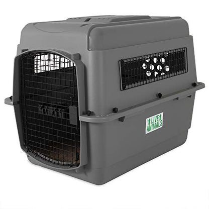 Petmate Sky Kennel - For Air and Travel, Airline Compliant Dog Crate for Pets 30-50 lbs, Heavy Duty Dog Kennel, Made in the USA- 32 Inches - size: 32 Inch