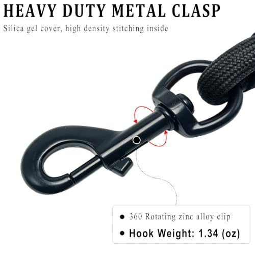 3FT Rope Leash for Medium Large Dogs, Comfortable Padded Handle Classic Dog Leash