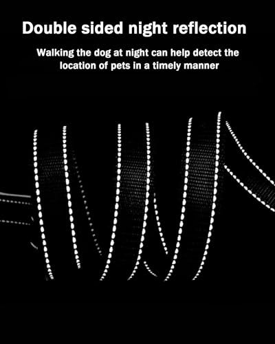 Aeclleca Soft Handle Reflective Black Dog Leash with 2 Padded Handles, 5FT Heavy Duty Pet Lead for Medium & Large Dogs, Comfortable Anti-Slip Grip & Night Safety Design (Green) - color: Green