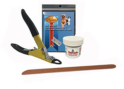 Resco Original Deluxe Dog Nail Clippers - Professional USA-Made Guillotine Trimmer - Heavy Duty Steel - Large Kit - size: Large Kit