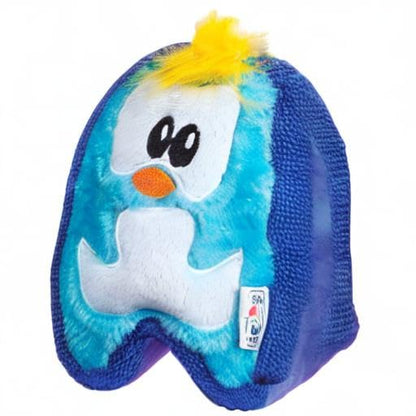 Outward Hound Durablez Minis – Squeaky Plush Dog Toy, No Stuffing for Less Mess, Interactive & Tough, Jumbo Squeaker, Puppies & Small Dogs, Penguin, 6.3" - color: Blue Penguin, size: X-Small (Pack of 1)