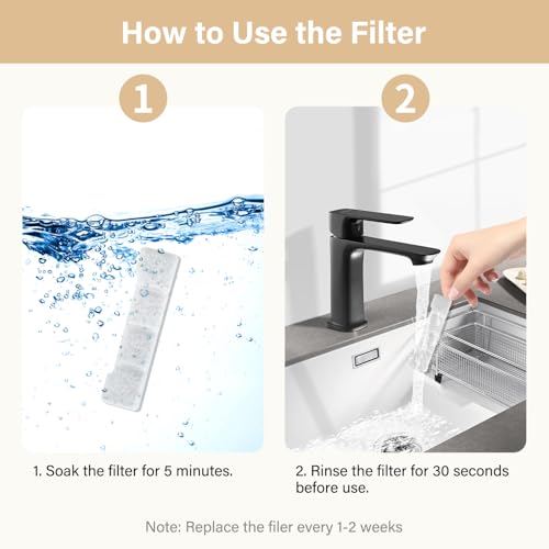 16+16 Pack Replacement Filters Compatible with SIBAYS/Kastty 4Gal/15L Stainless Steel Dog Water Fountain, Includes 16 Filters & 16 Sponges