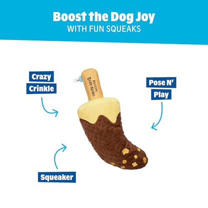 BarkBox Furozen Bignana Dog Toy | XL Banana Plush Toy with Squeaker, Crinkle and Fluff | Fun for Dogs - color: Furozen Bignana