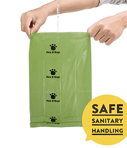 Poop Bags, Environment Friendly Pets N Bags Dog Waste Bags, Biodegradable, Refill Rolls, Includes Dispenser (16 Rolls / 240 Count) - color: 240/16, size: 15 Count (Pack of 16)