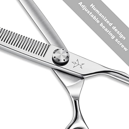 High-end Professional Dog Grooming Thinning Scissors Teeth Cutting Blending Shears Pet Texturizing Shears 7.5 Inch Extremely Very Sharp Stainless Steel Alloy For Cat Horse And Other Animals - style: 7.5inch Thinning