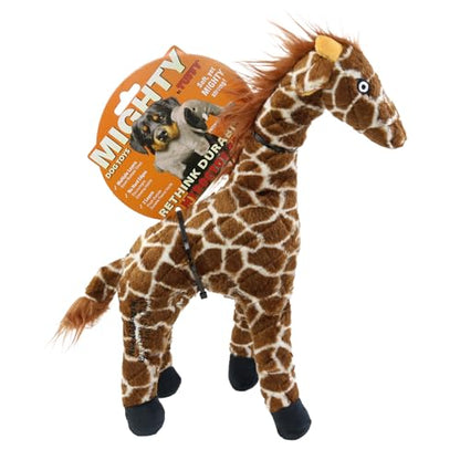 MIGHTY Tuffy 2 Pack Giraffe Dog Toys | Ultra Durable Plush Toy with Multiple Layers & Reinforced Seams , Washable and Floats , Mighty® Construction - color: 2PK Brown Giraffe
