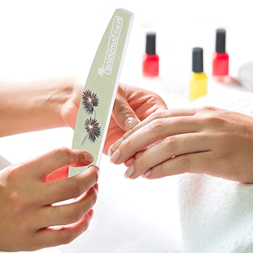 25 Pieces Nail Files and Buffers Mixed Grit, 100/120/150/180/240 Grits Reusable Emery Boards for Acrylic Files and Natural Nails - size: 25 Count (Mixed Grit)