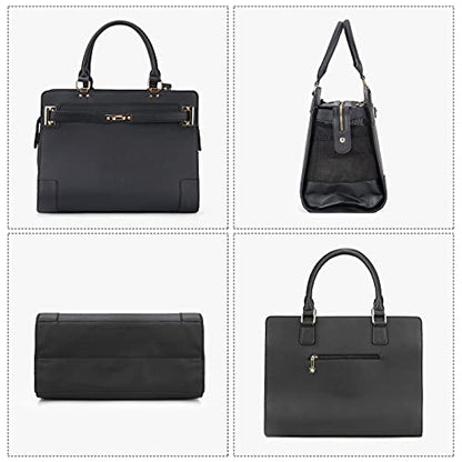 Fashion Pet Carrier Dog Cat Carrier Purse Soft-Sided Leather Handbag Pet Tote Bag for Small Dogs Puppy and Cats TSA Airline Approved - color: Black 2