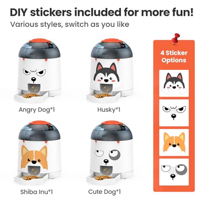 Potaroma Dog Puzzle Feeder Toy, Interactive IQ Training, Electronic Treat Dispenser, Automatic Rechargeable with Remote for Food Dispensing, All Breeds, 280ml Capacity - size: 280ml Pet Puzzle